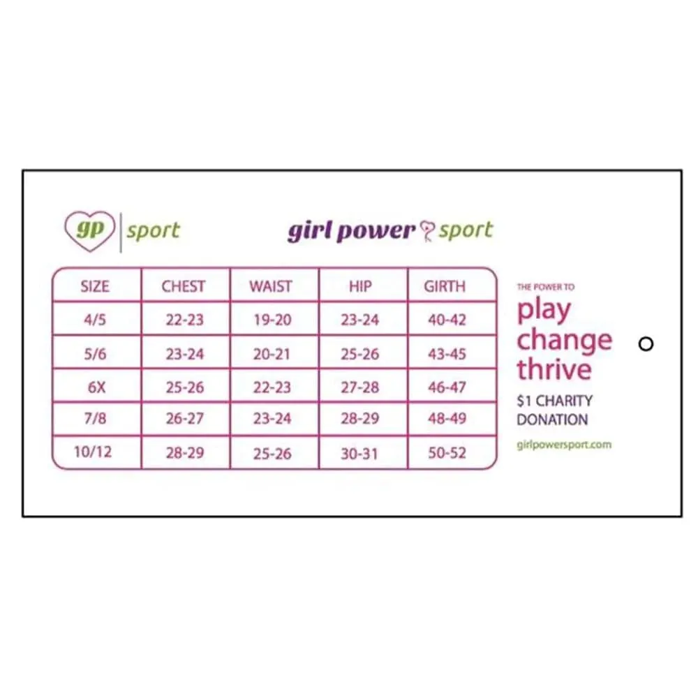 Girl Power Olivia's Doodle Print Gymnastics Biketard - Child