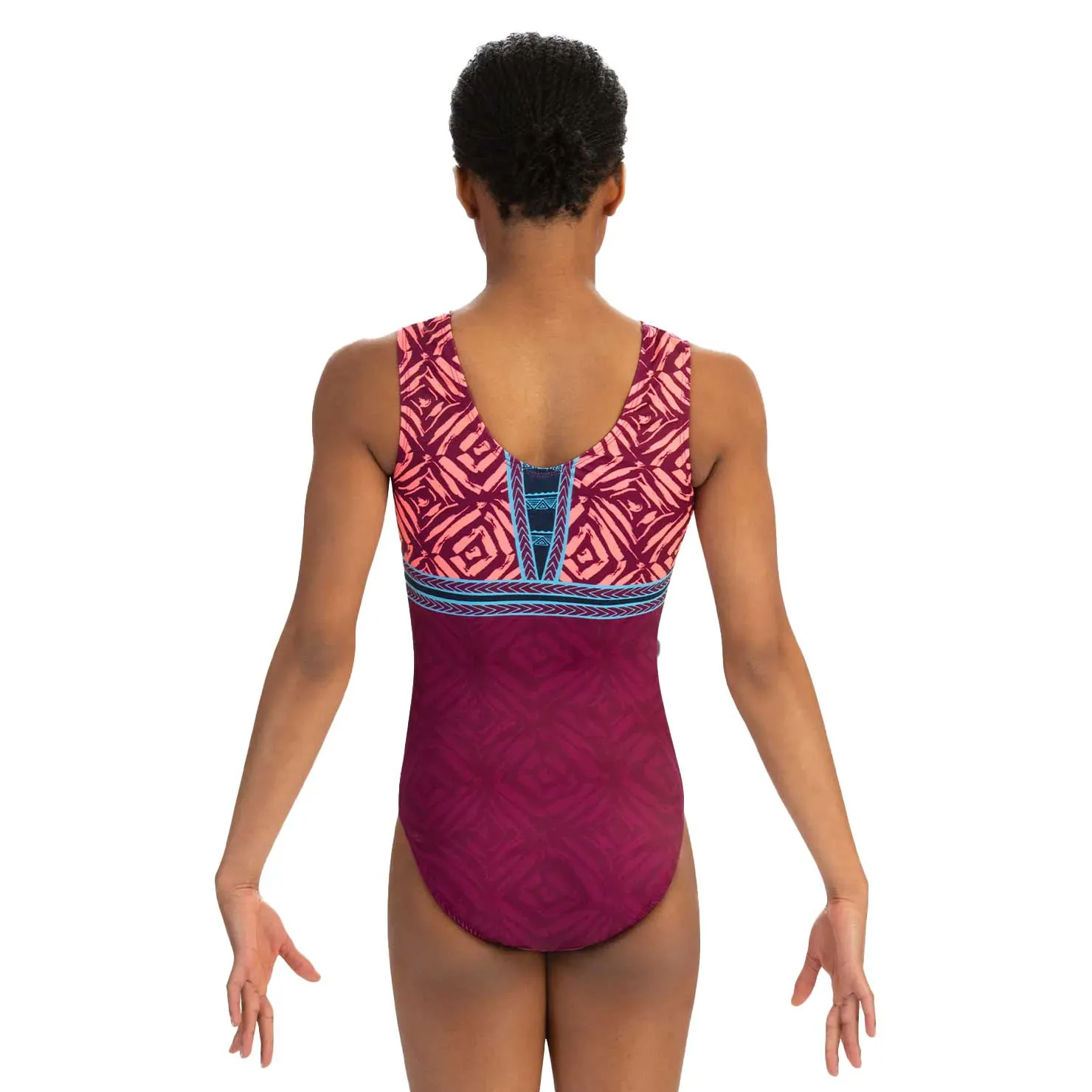 GK Elite Sportswear Pink Safari Gymnastics Leotard - Women's
