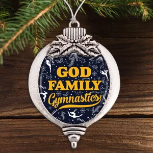 God, Family, Gymnastics Bulb Ornament