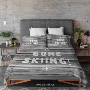 Gone Skiing - Duvet Cover