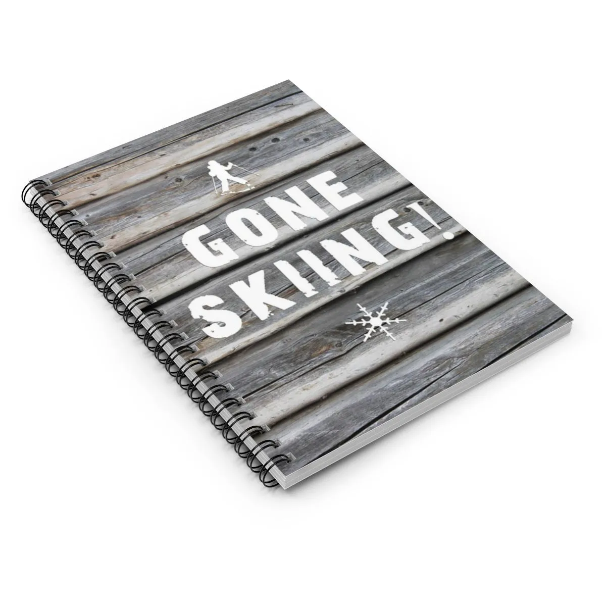 Gone Skiing - Spiral Notebook