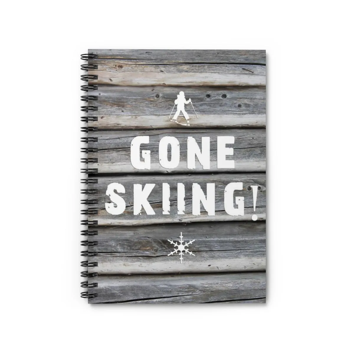 Gone Skiing - Spiral Notebook