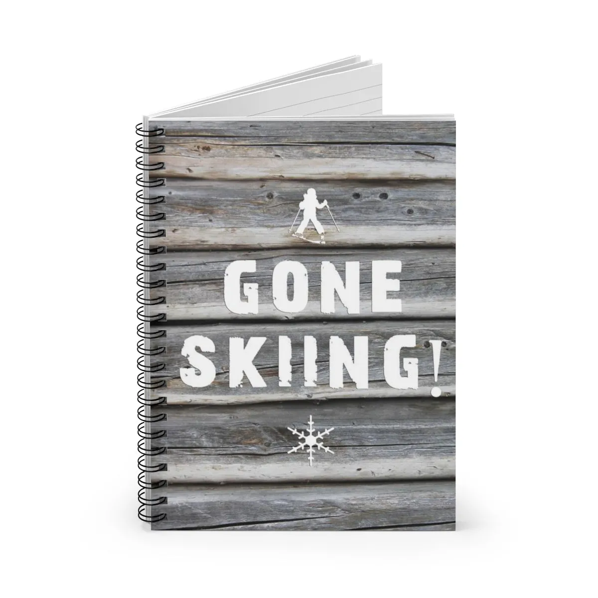 Gone Skiing - Spiral Notebook