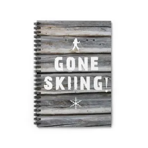 Gone Skiing - Spiral Notebook