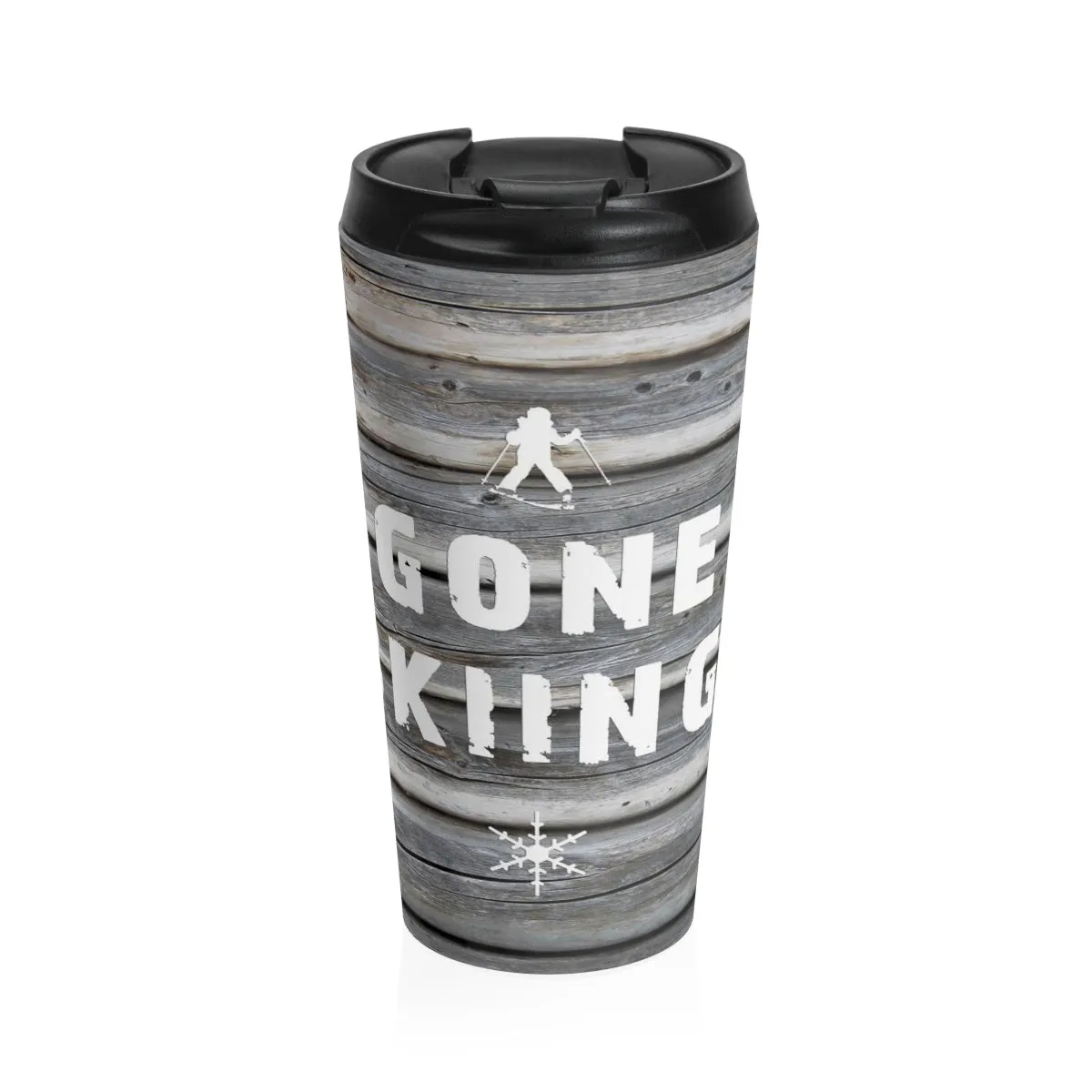 Gone Skiing - Stainless Steel Skiing Travel Mug