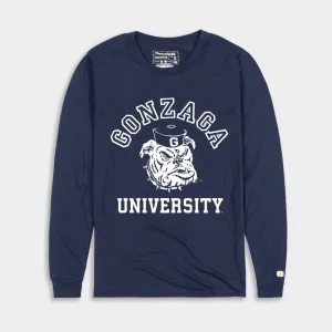 Gonzaga Vintage Scowling Bulldog Long Sleeve