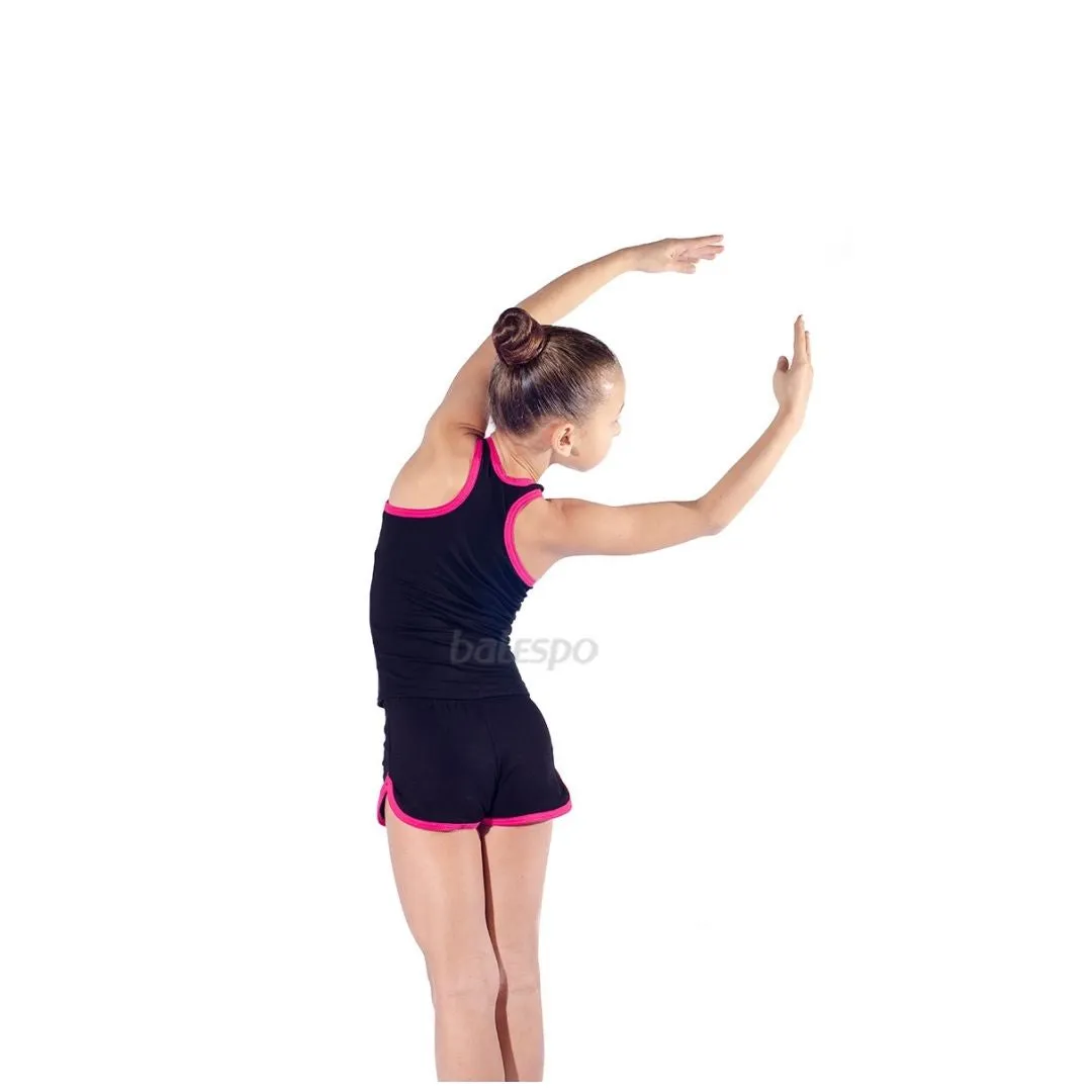 Gymnastics shorts with trim