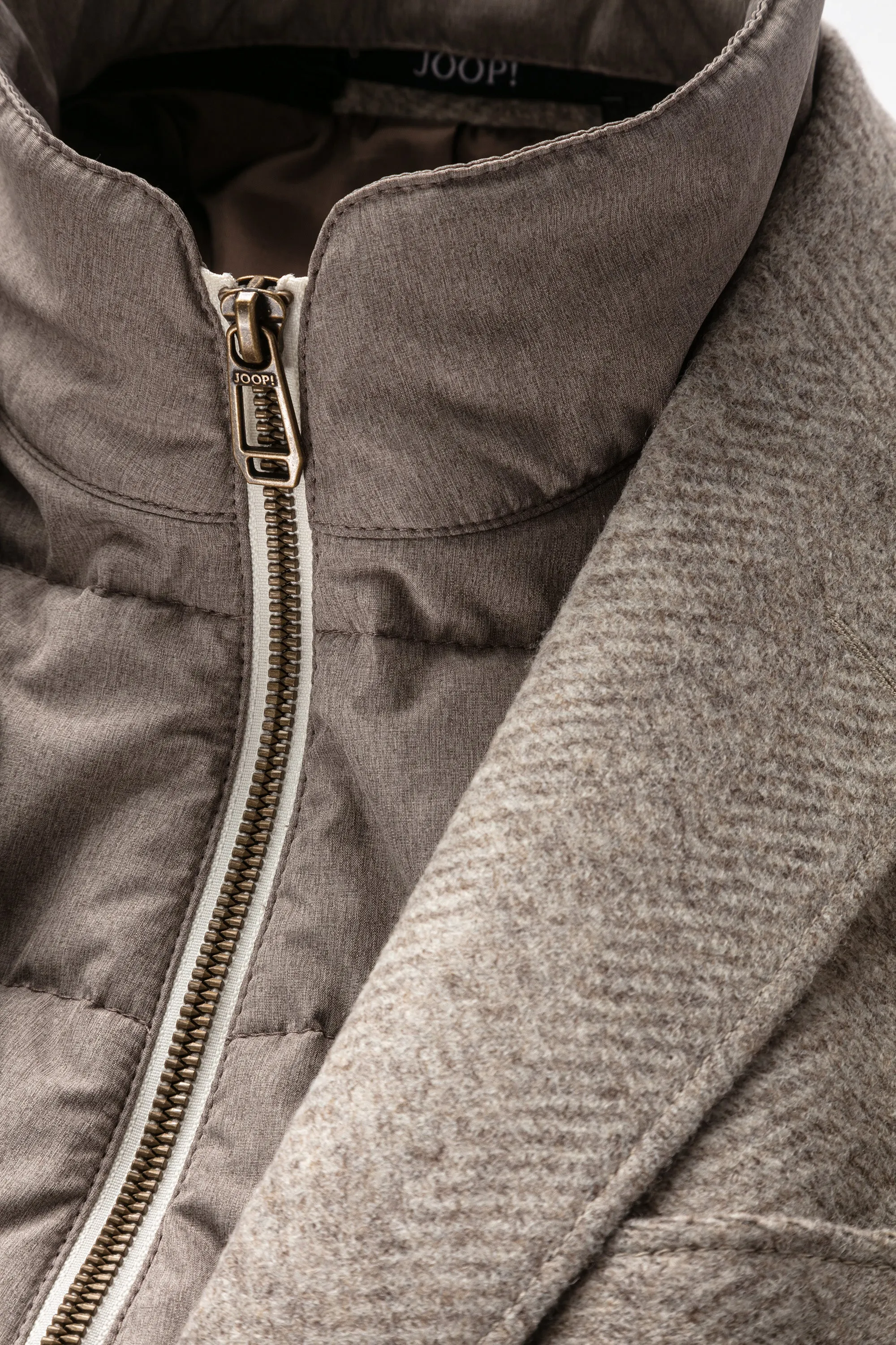 Hecton Insulated Sportcoat in Beige Herringbone