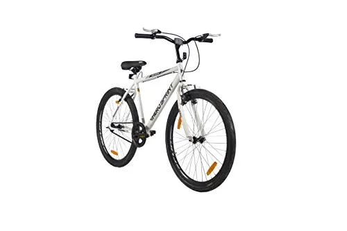 Hero Sprint Men's Frame 18 Inch Santiago 26T SS Hybrid City Bike, White (SSAN26WHWH01HM)