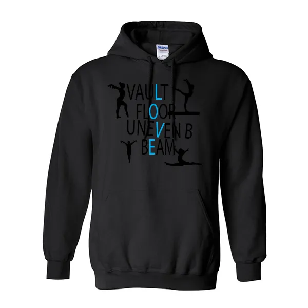 Hoodies Vault Floor Uneven Beam Love