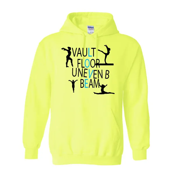 Hoodies Vault Floor Uneven Beam Love