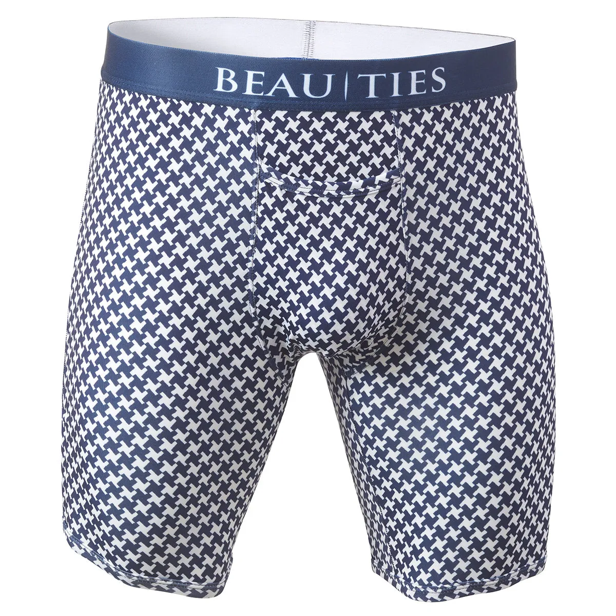 Houndstooth Navy Athletic Boxer Briefs