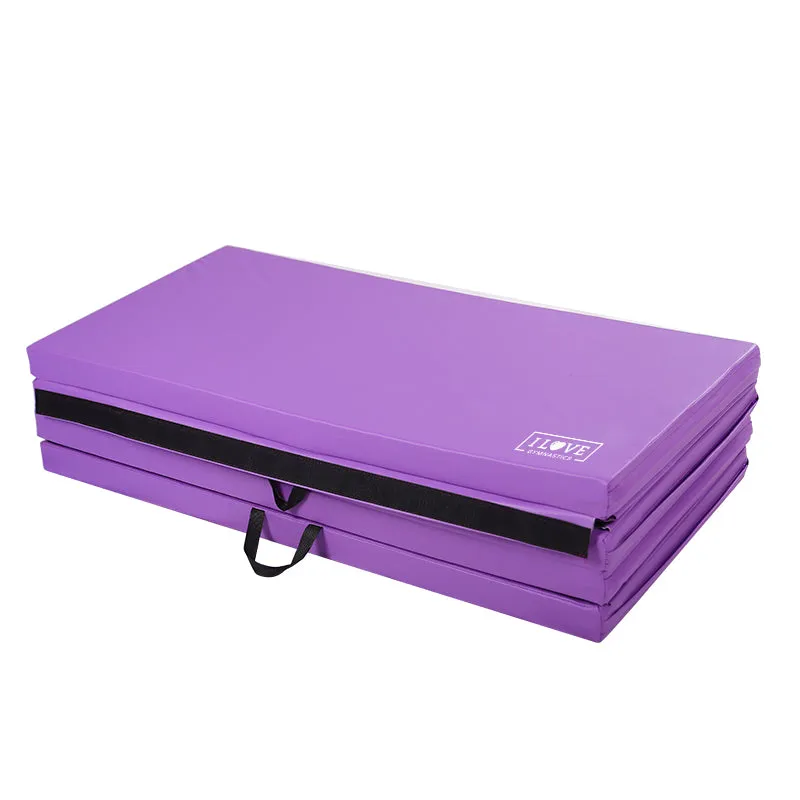 I Love Gymnastics Balance Beam & 50mm Mat | Pink & Purple