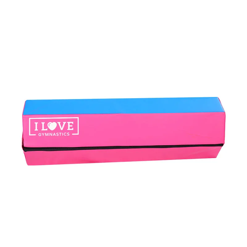 I Love Gymnastics Balance Beam & 50mm Mat | Pink & Purple