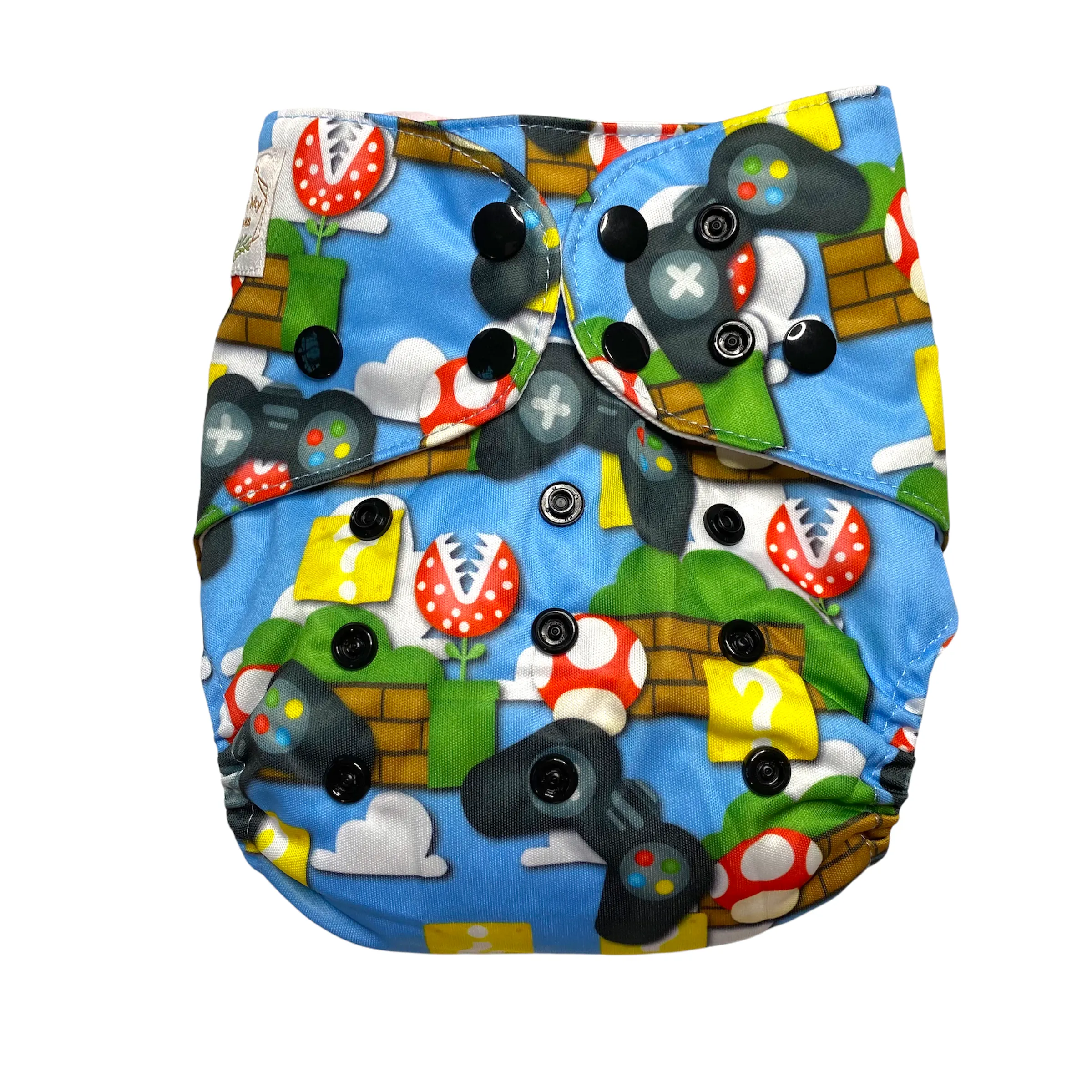 IN-STOCK Forever My Babies Cloth Diaper - Classic Video Game (Upright Print on Front & Back)