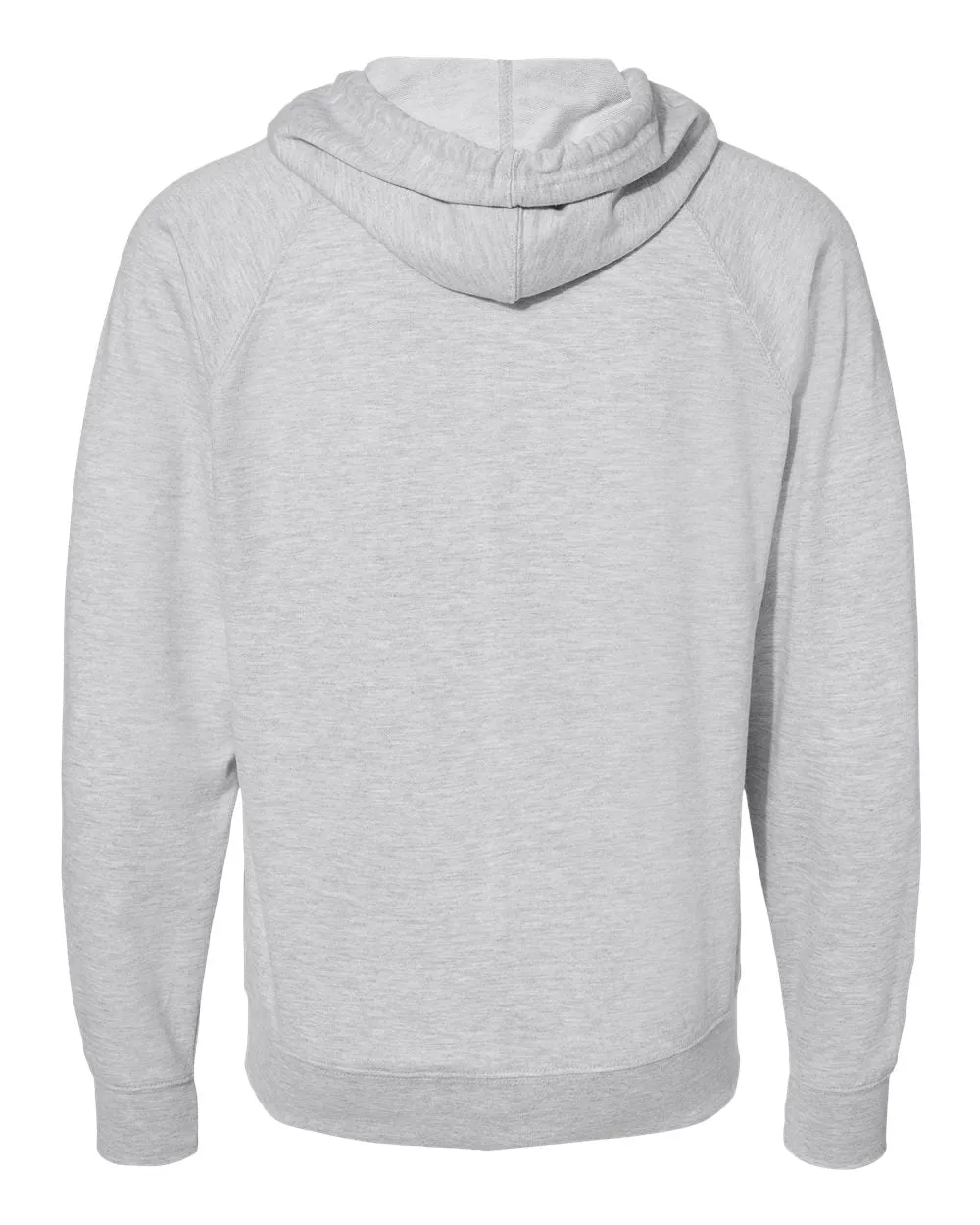 Independent Trading Co. - Icon Unisex Lightweight Loopback Terry Full Zip Hood Athletic Heather