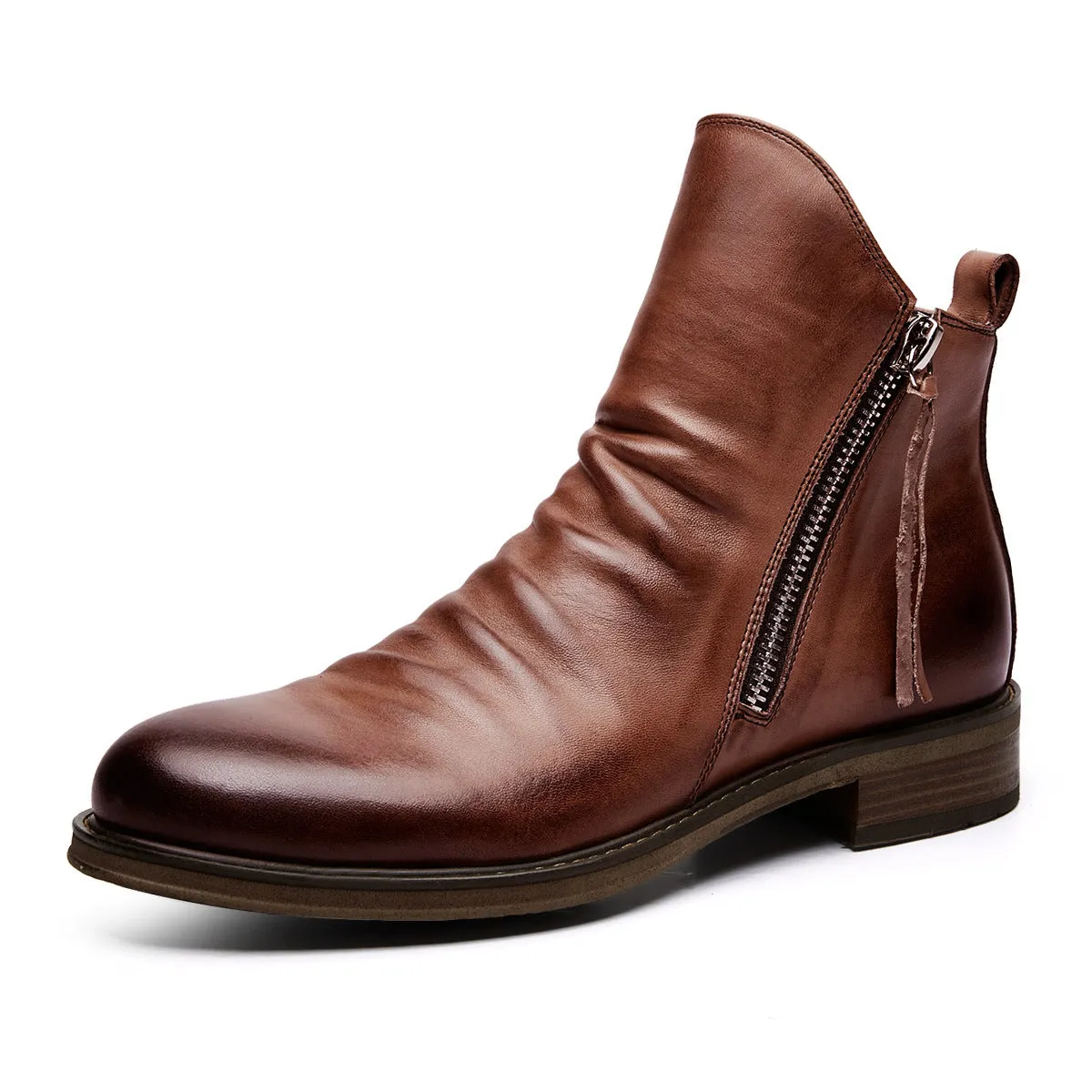 INSTOCK-Double side zipper non-slip men's boots