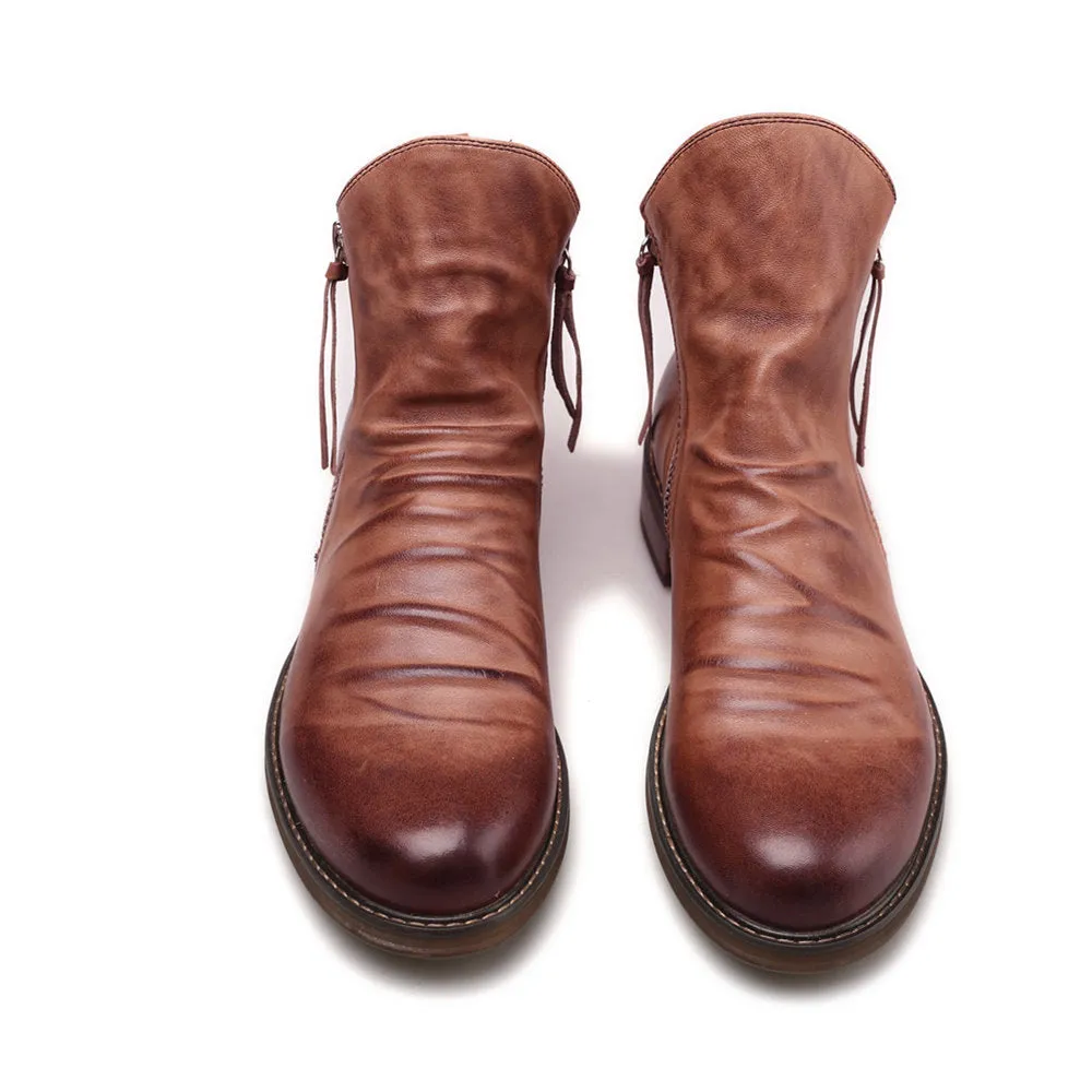 INSTOCK-Double side zipper non-slip men's boots