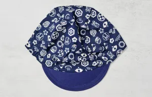 Japanese Mini Graphic Blue Cycling Cap