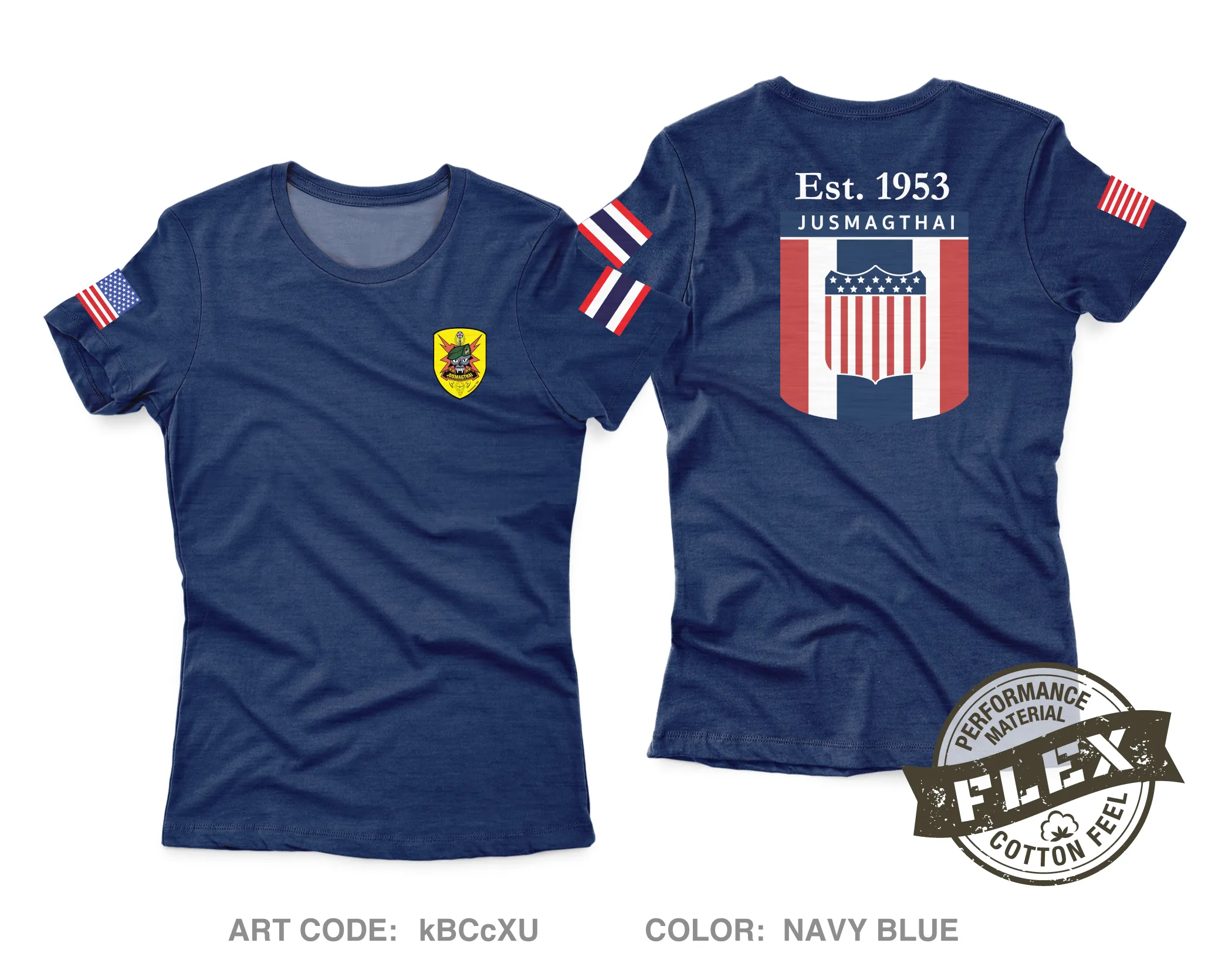 JUSMAGTHAI Women's SS Flex Performance Tee - kBCcXU