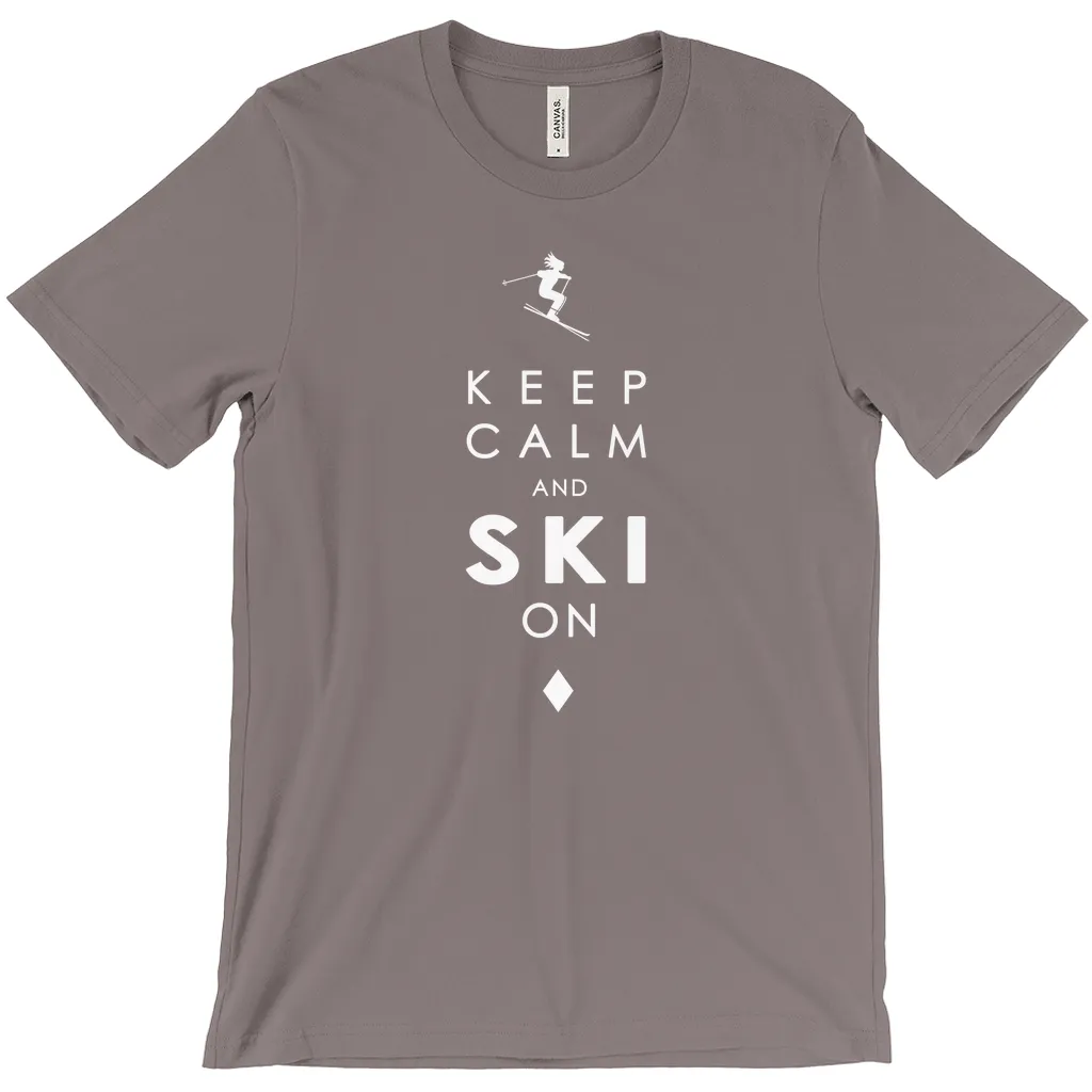 Keep Calm and Ski On - T-Shirt