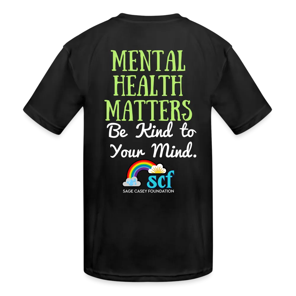 Kids' Athletic T-Shirt - Be Kind, WordCloud