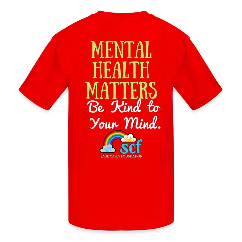 Kids' Athletic T-Shirt - Be Kind, WordCloud