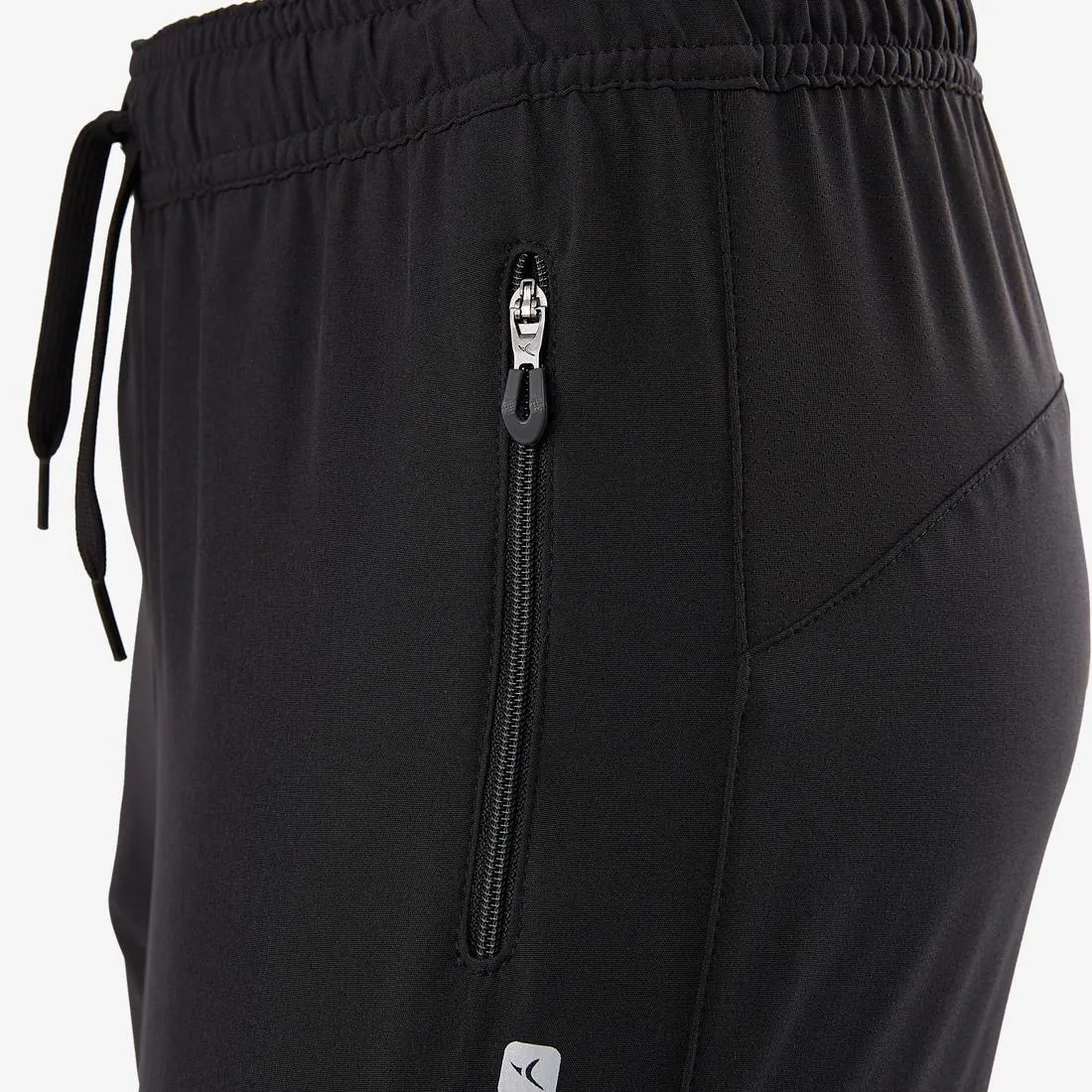 Kids' Breathable Durable Light Wide-Fit Gym Bottoms W900 - Black