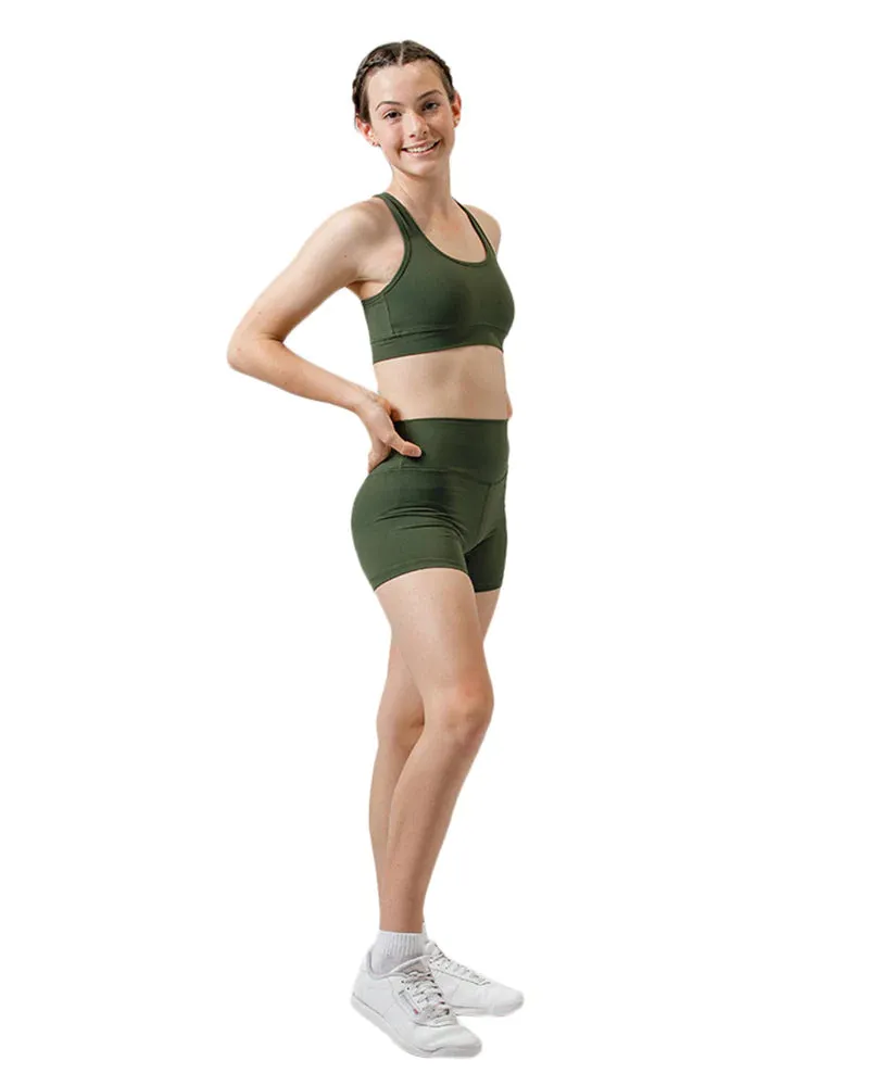 Kids Hi-Rise Short - Forest