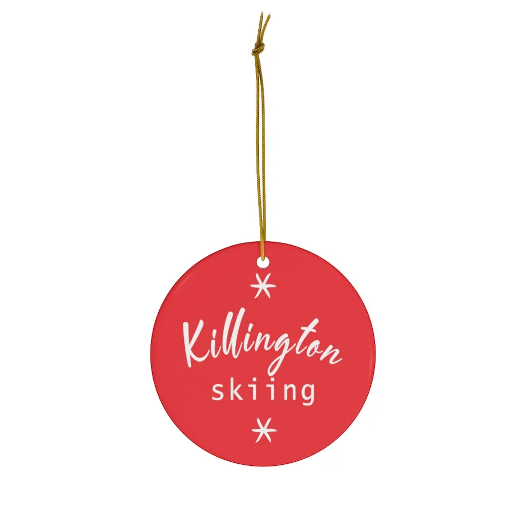 Killington Christmas Skiing Ornament