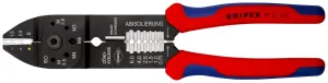 KNIPEX Crimping Pliers Wire Strippers for Insulated Terminals 230mm Multi Component Grips 97 21 215