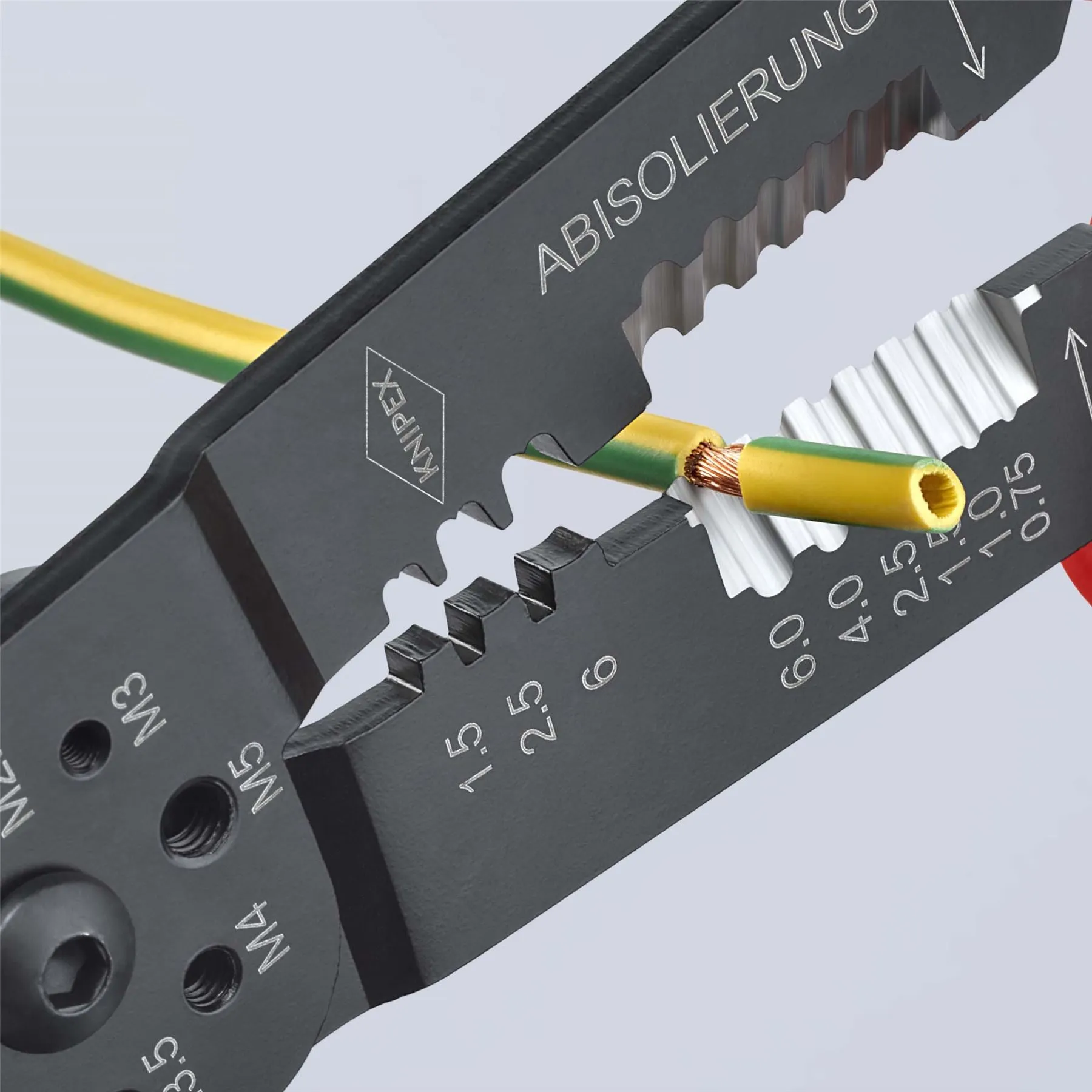 KNIPEX Crimping Pliers Wire Strippers for Insulated Terminals 230mm Multi Component Grips 97 21 215