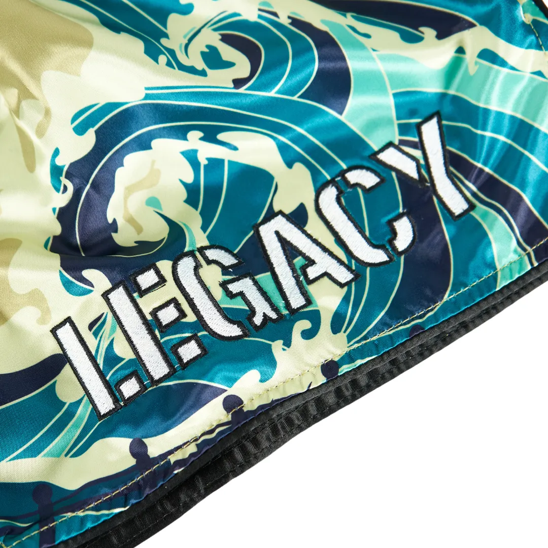 LEGACY GREAT WAVE OF KANAGAWA MUAY THAI SHORTS "Japanese Sunset and Wave"