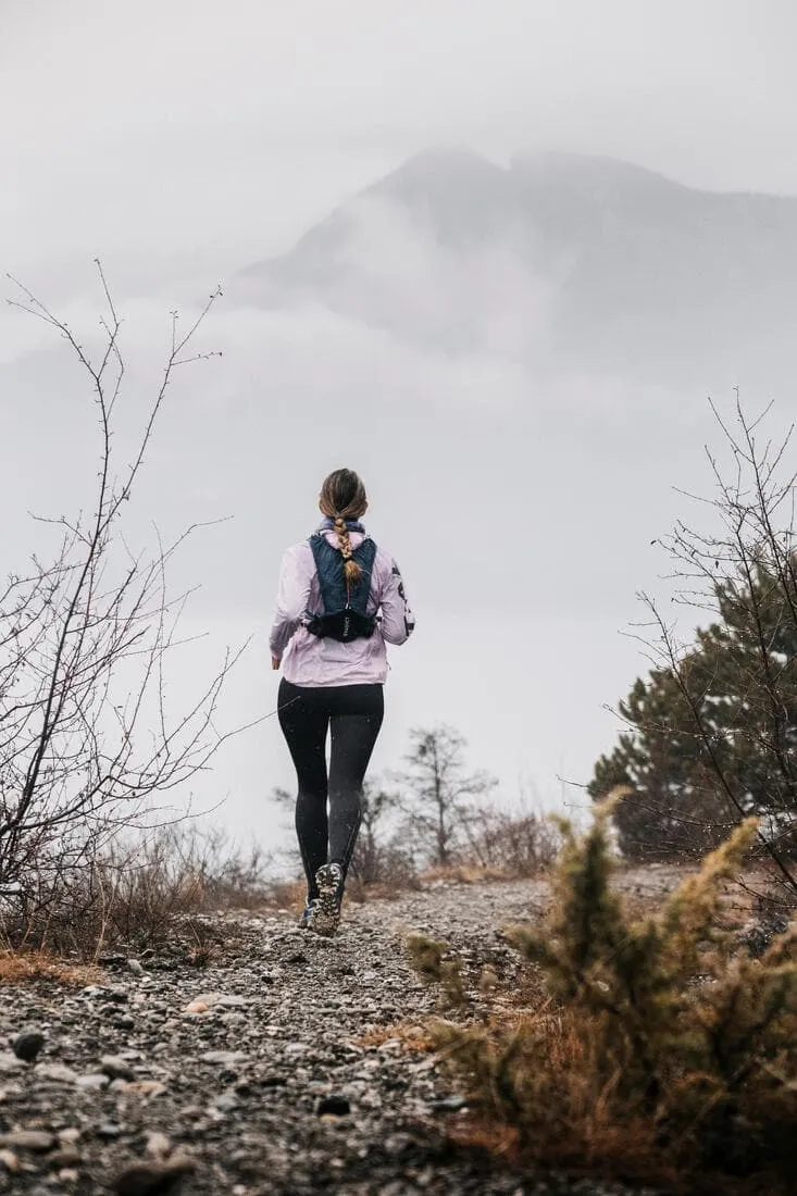 Legging de trail running avec portage Femme - KIPRUN Run 900 Carrying Noir