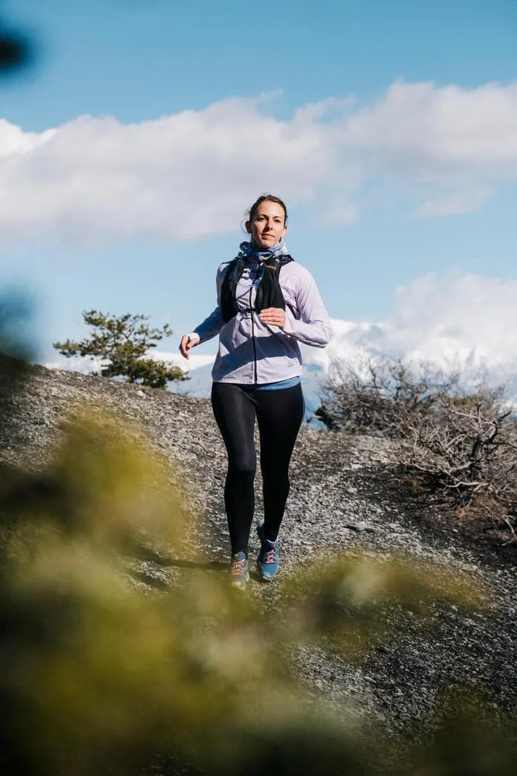 Legging de trail running avec portage Femme - KIPRUN Run 900 Carrying Noir