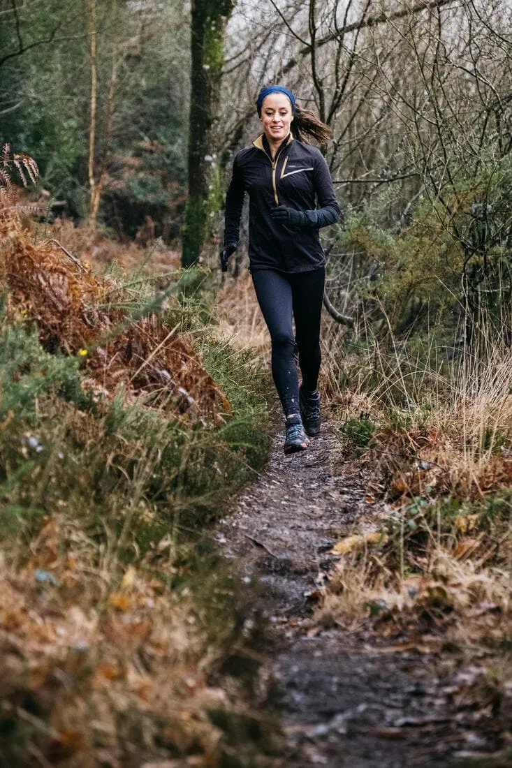 Legging de trail running avec portage Femme - KIPRUN Run 900 Carrying Noir