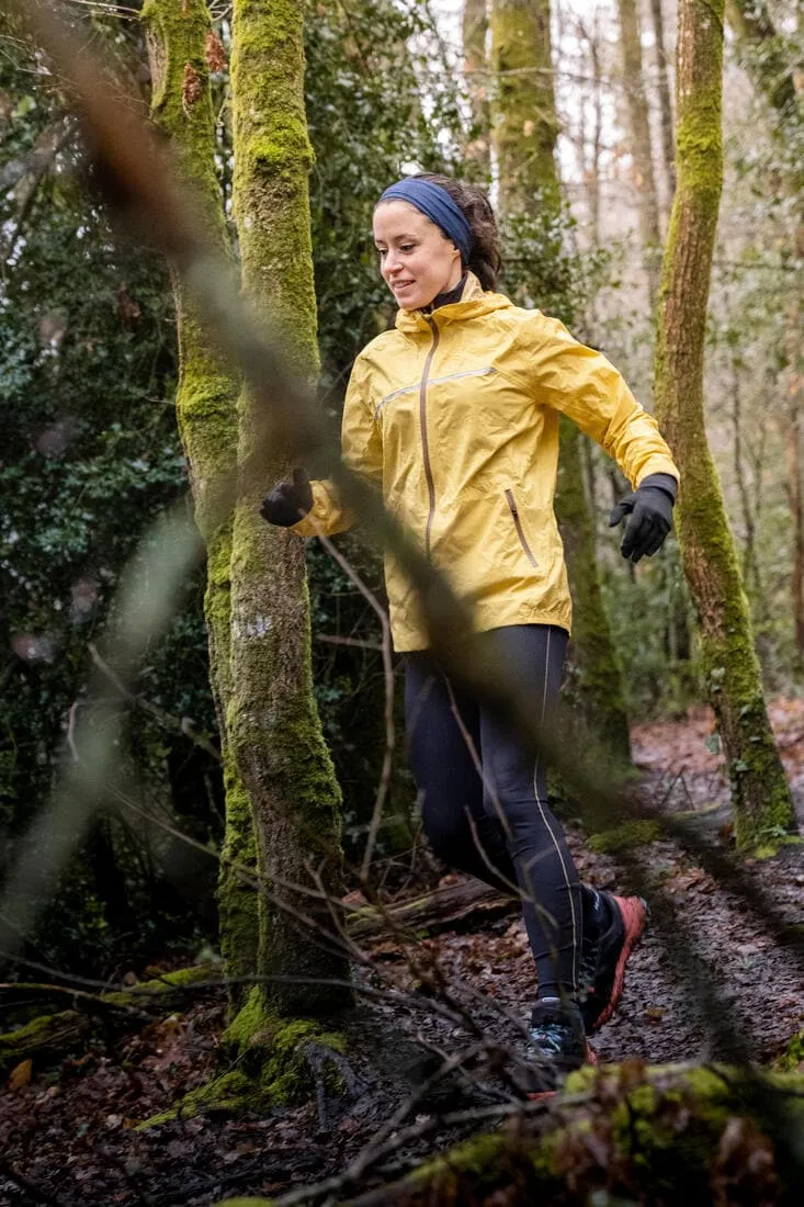 Legging de trail running avec portage Femme - KIPRUN Run 900 Carrying Noir