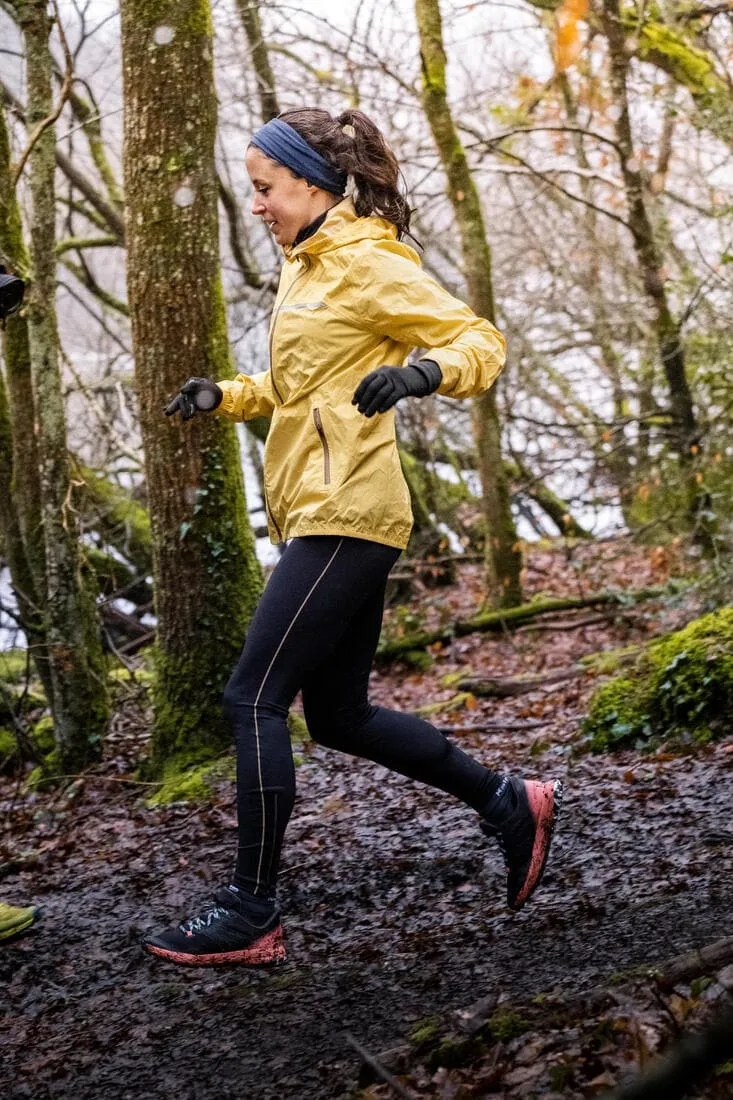 Legging de trail running avec portage Femme - KIPRUN Run 900 Carrying Noir