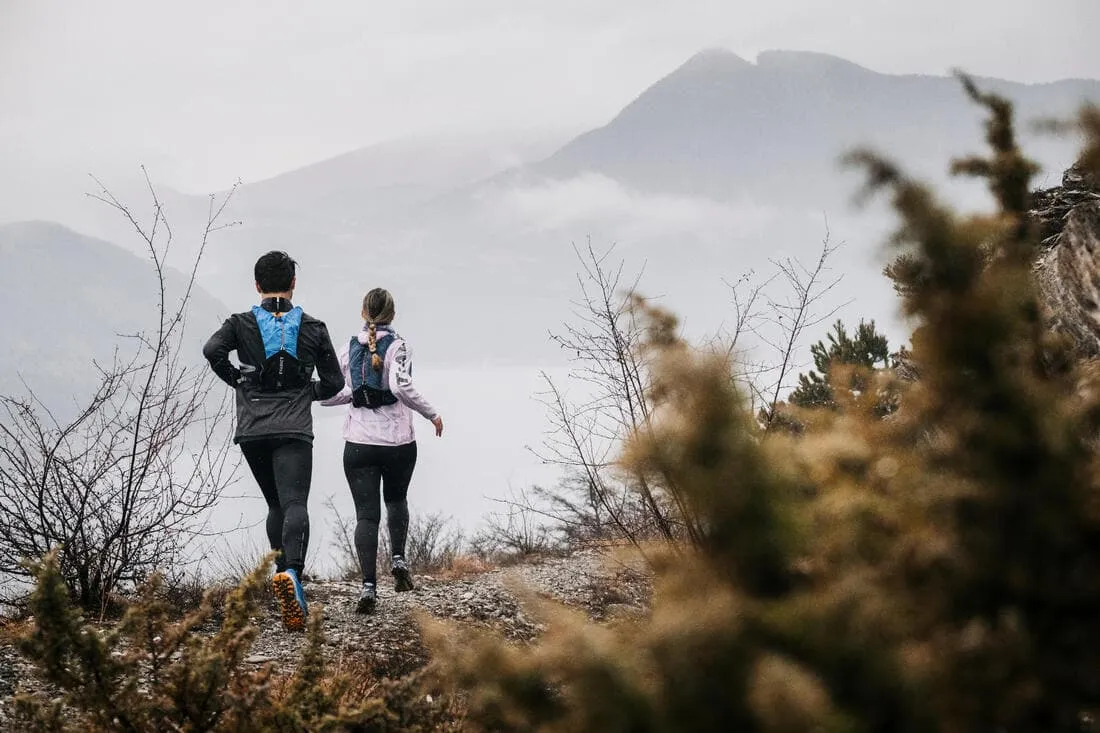 Legging de trail running avec portage Femme - KIPRUN Run 900 Carrying Noir