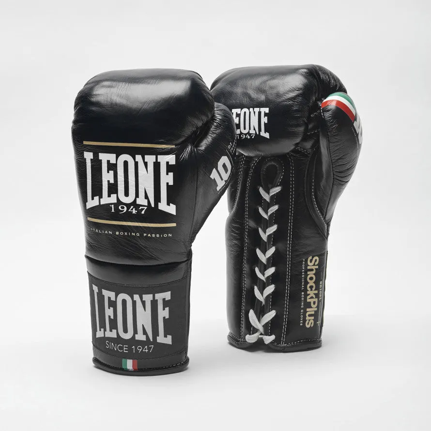 LEONE SHOCK PLUS BOXING GLOVES-BLACK