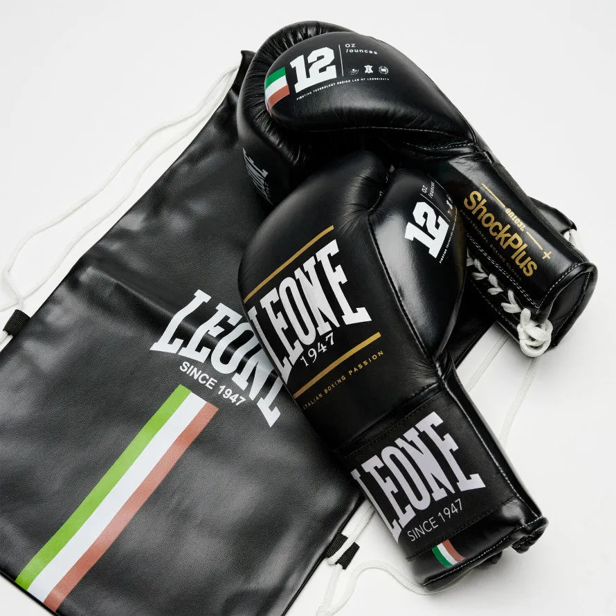 LEONE SHOCK PLUS BOXING GLOVES-BLACK
