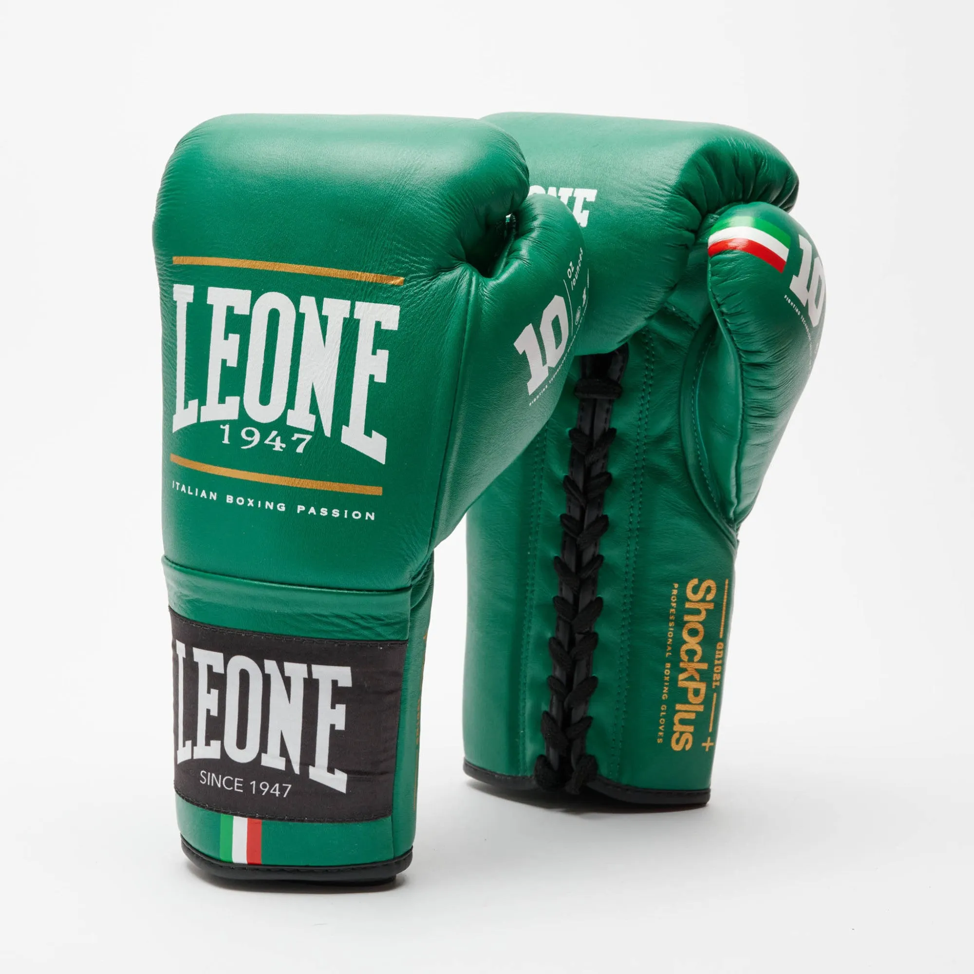 LEONE SHOCK PLUS BOXING GLOVES-GREEN