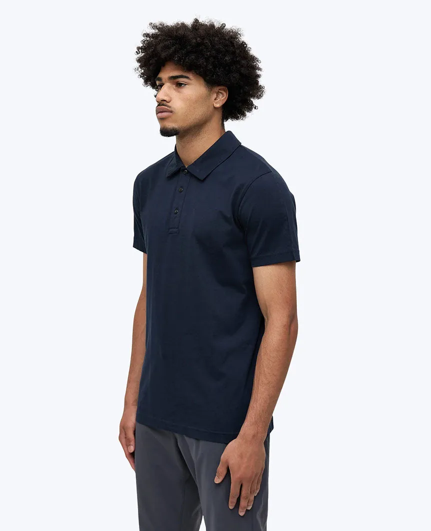 Lightweight Jersey Polo Navy