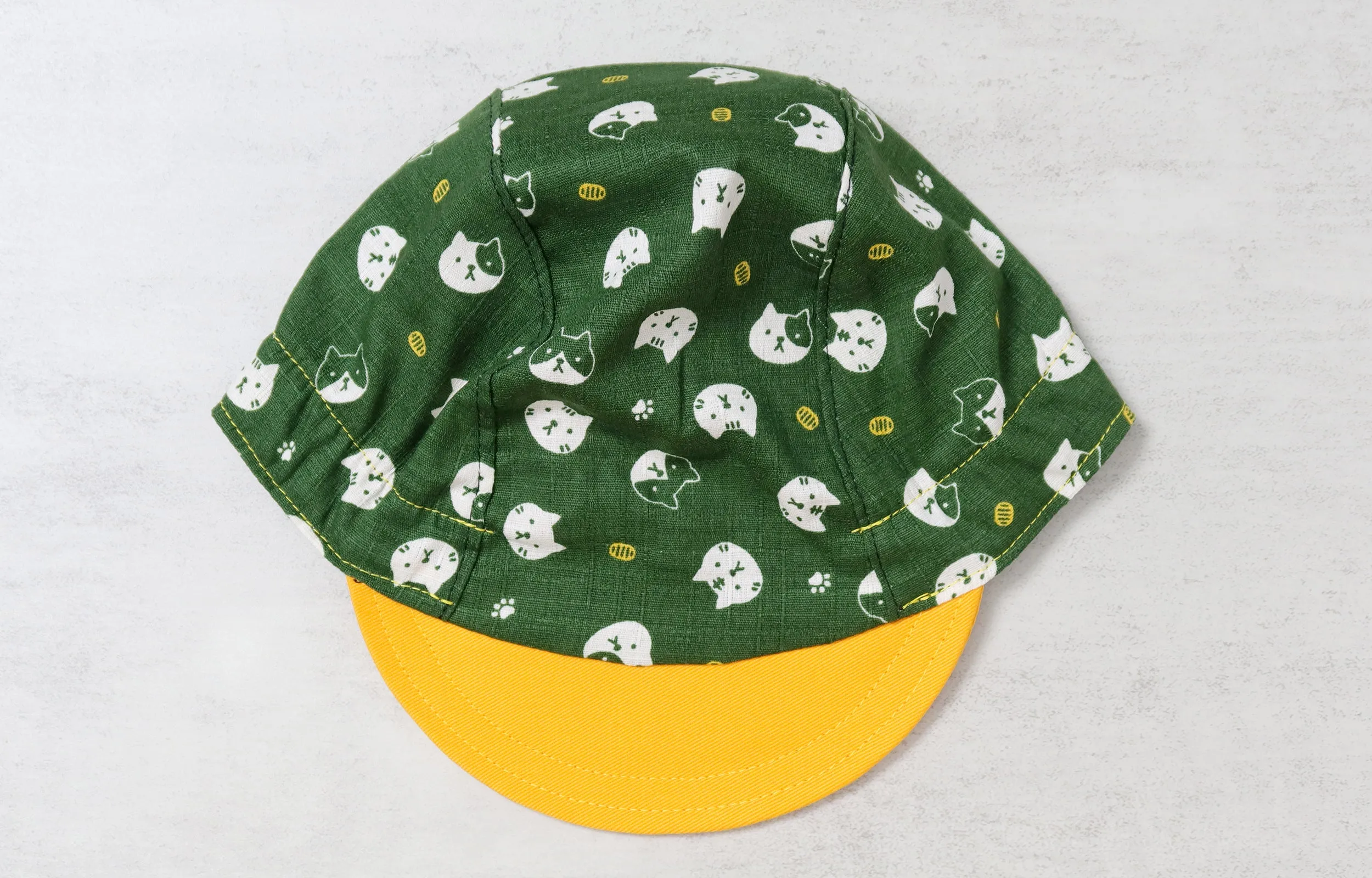 Little Cats Green Cycling Cap