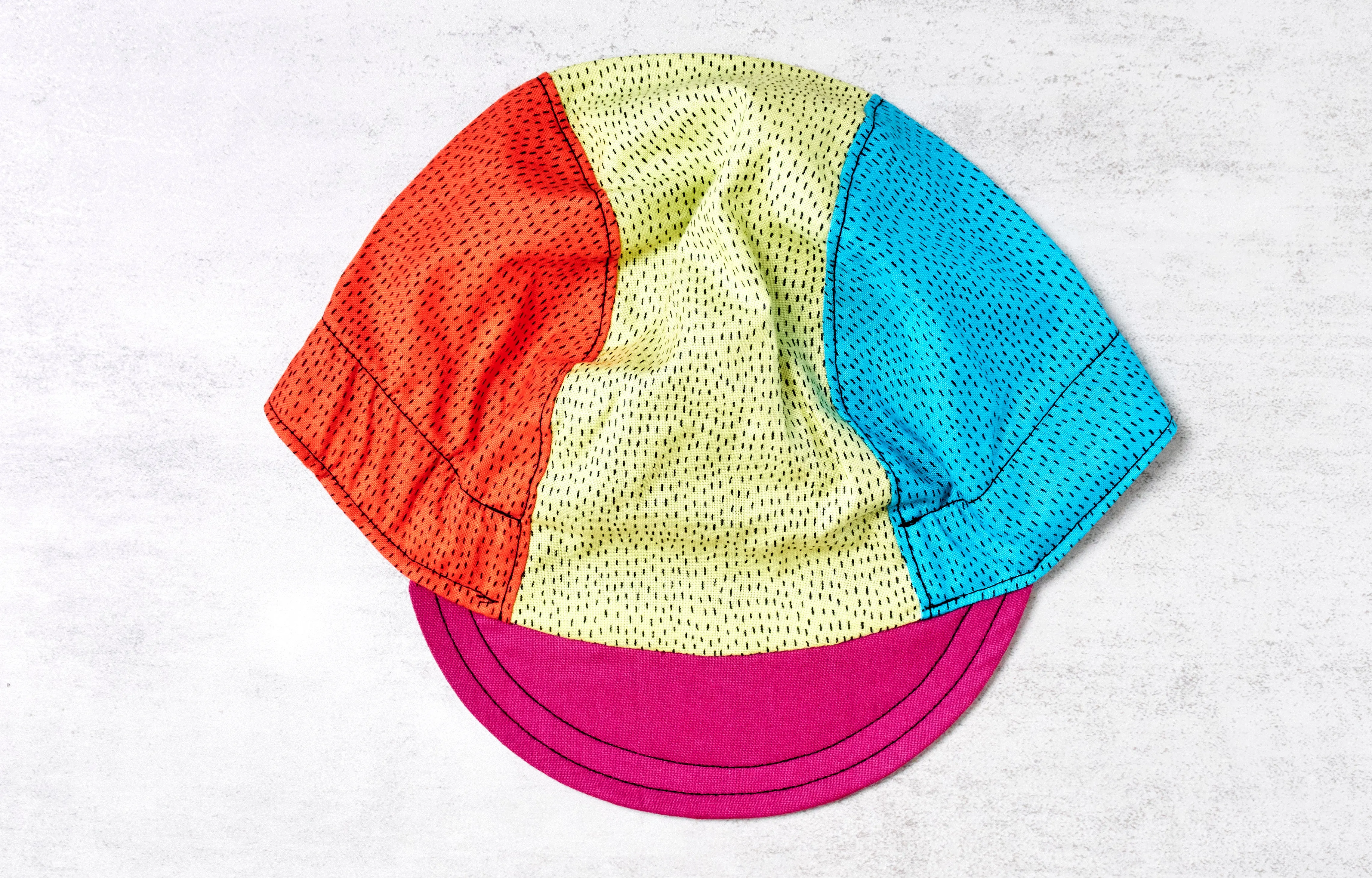 Little Colourful Pink Brim Cycling Cap Ver 1.0