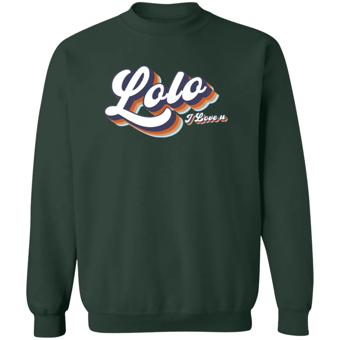 Lolo I Love U Unisex Crewneck Pullover Sweatshirt