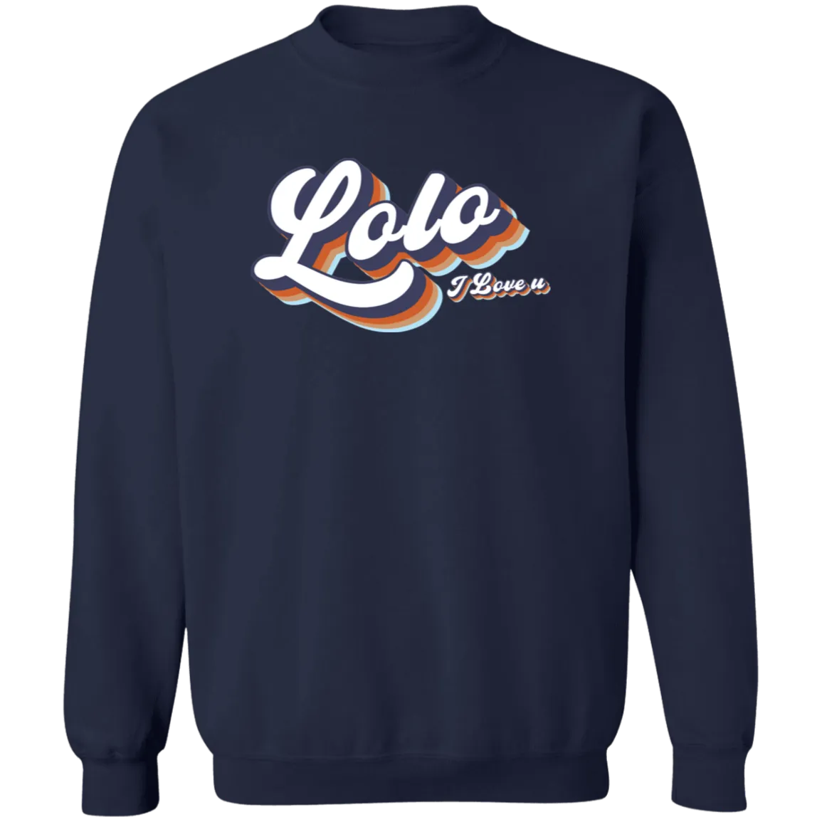 Lolo I Love U Unisex Crewneck Pullover Sweatshirt