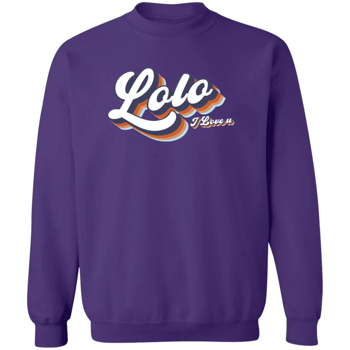 Lolo I Love U Unisex Crewneck Pullover Sweatshirt
