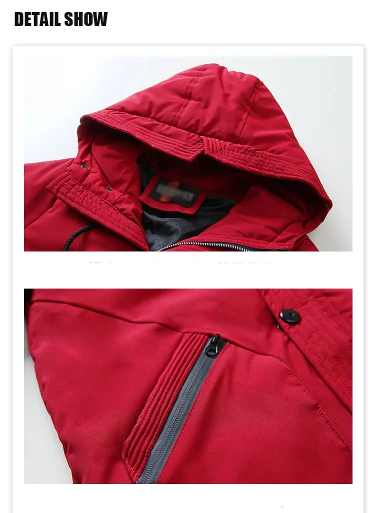 Long Parka Warm Jacket Down Coat for Boys