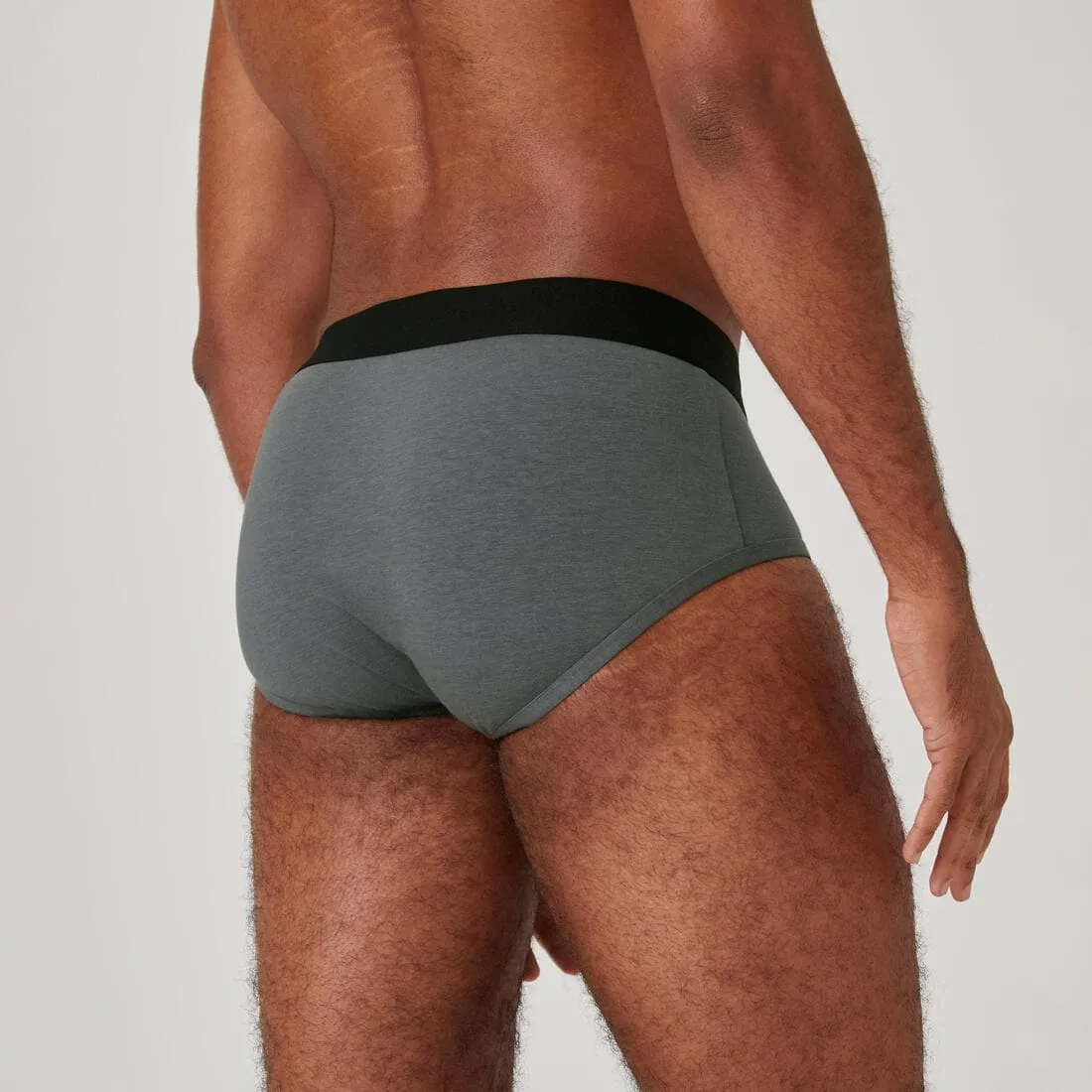 Lot x2 Slips fitness droite coton majoritaire - 500 noir gris